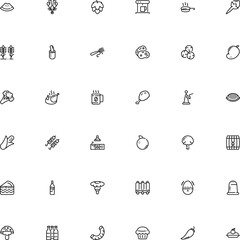 icon vector icon set such as: old, dome, micro, container, minute, bone, farm, maker, vanilla, mould, mexican, mold, dog, sea, print, risk, style, chilli, fry, room, immune, salt, shop, domestic