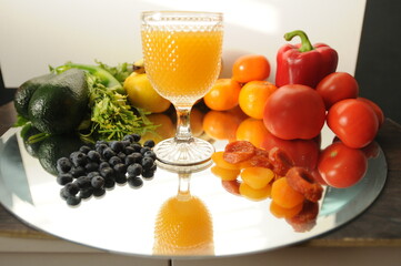 juice and fruits