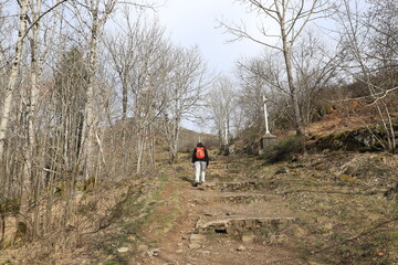 Obraz premium calvaire de notre dame de Natzy, La Tour d'Auvergne