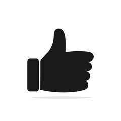 Like icon. Thumb up Icon. Illustration of Agree, Like or Okay As A Simple Vector Sign, Trendy Symbol for Design and Websites, Presentation or Mobile Application.