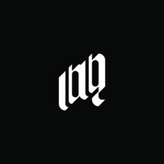 Fototapeta na wymiar O Q letter logo vector design on black color background. OQ monogram