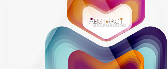 Vector 3d arrow geometric composition, abstract background for business or technology presentation, internet poster or web brochure cover, wallpaper