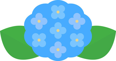 あじさい　水色