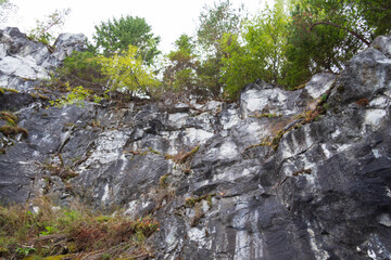 lake with rocks in karelia