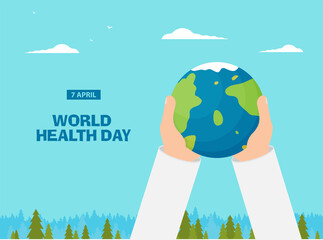 World Health Day Poster Or Banner Background