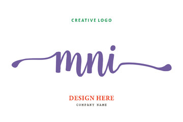 MNI lettering logo is simple, easy to understand and authoritative