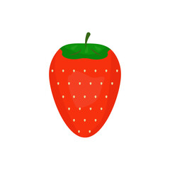 red ripe berry, bright strawberry, vegetarian food without preservatives, berry delight, round green plant