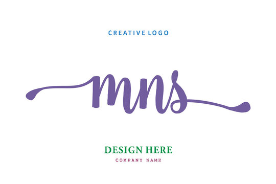 MNS lettering logo is simple, easy to understand and authoritative