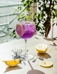 summer cocktails on the table