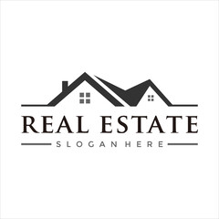 Real estate business logo design vector 