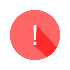 red exclamation mark, exclamation mark icon, exclamation mark button
