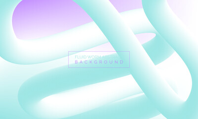 Liquid Worm Abstract Background. Geometric pattern. Texture for poster cover design. Minimal color gradient banner template. Modern vector wave shape for brochure. Poster, Flyer, Website, landing page