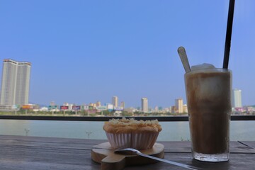Han River Viewed from Cafe, Coffee time, Da Nang, Vietnam