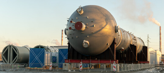 Reactor for the production of polypropylene in a newly built chemical plant.