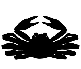 美味しいカニのシルエット