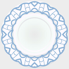 Abstract decorative floral ethnic round ornamental. Vector illustration.