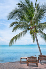 Tropical beach of Koh Samui island in Thailand