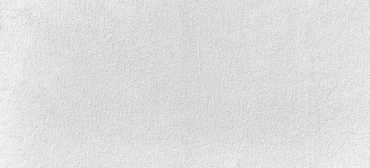 Fototapeta na wymiar Panorama of External cement wall painted in white smooth surface texture and background seamless