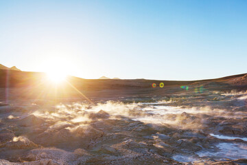 Geyser in Bolivia