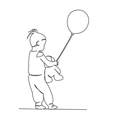 girl with toy and balloon