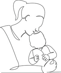 mom with newborn baby