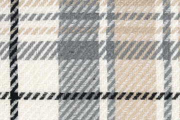 Top view, striped hand woven fabric texture background