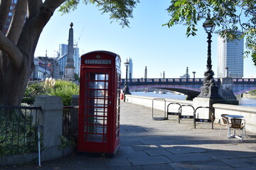 red phone box