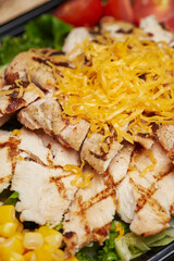 Egg Chicken Breast Salad and Sauce
