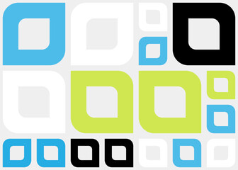 Abstract Geometric Pattern generative computational art illustration