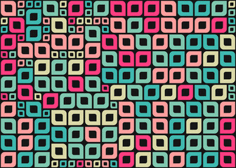 Abstract Geometric Pattern generative computational art illustration