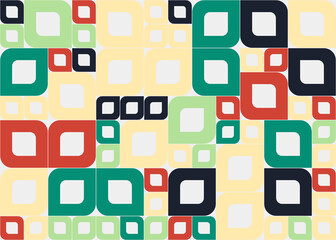 Abstract Geometric Pattern generative computational art illustration