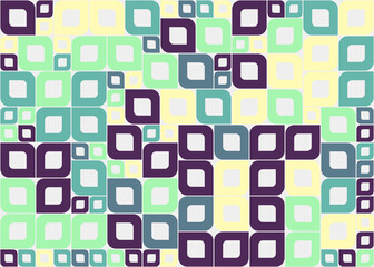 Abstract Geometric Pattern generative computational art illustration