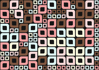 Abstract Geometric Pattern generative computational art illustration