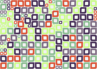 Abstract Geometric Pattern generative computational art illustration