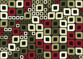 Abstract Geometric Pattern generative computational art illustration