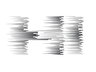 Speed Lines  . Vector Illustration .Technology  Logo . Design element . Abstract Geometric shape . 