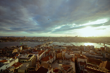 Cityscape of Istanbul from Galata Tower