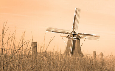 Plakat Old windmill in the Netherlands