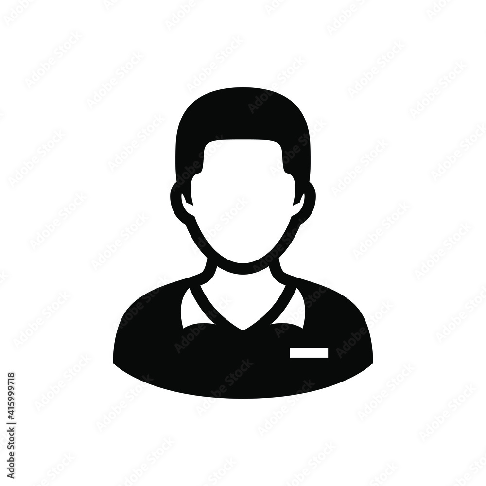 Poster young man avatar icon