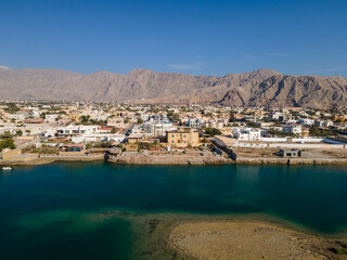 Fototapeta premium Al Rams county, the suburb of Ras Al Khaimah emirate in the United Arab Emirates