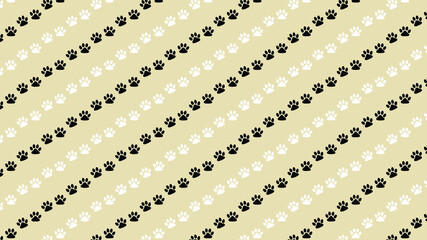 dog paw seamless. paw print pattern © Usman Tahir Isolated