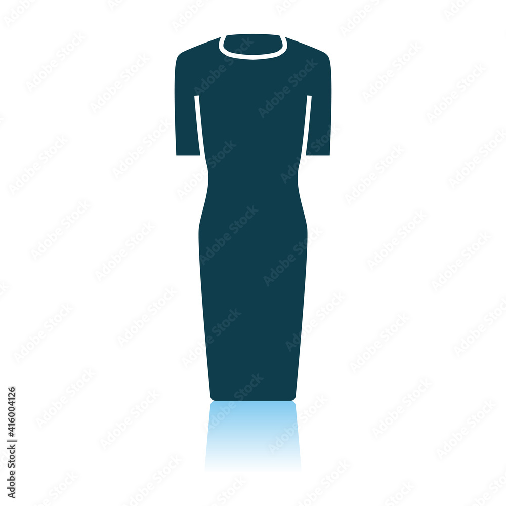 Canvas Prints business woman dress icon