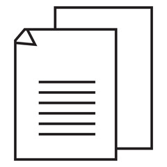 File and document paper icon on white background vector. .