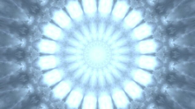 Mandala. Colorful kaleidoscopic video pattern. Symmetrical multicolored pattern.
