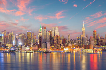 New York City skyline, cityscape of Manhattan