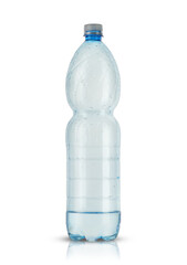 Naklejka premium a large plastic bottle with a little water