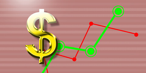 2d rendering usd Dollar symbol 
