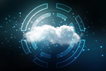 2d illustration abstract cloud background

