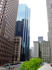 Fototapeta na wymiar North America, United States, State of Massachusetts, City of Boston, downtown buildings 