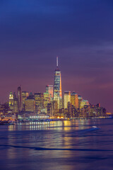New York City skyline, cityscape of Manhattan
